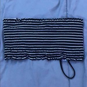 Striped swim bandeau